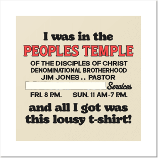 People's Temple Lousy T-Shirt Posters and Art